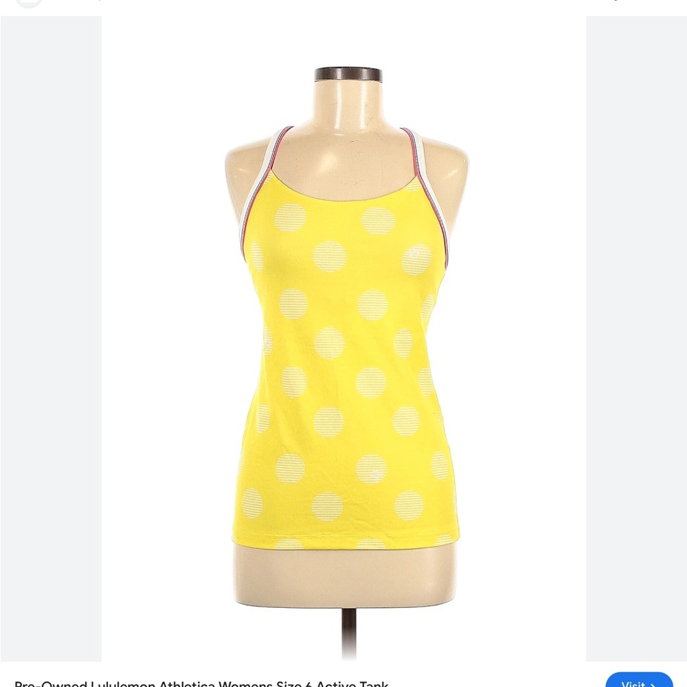 Vintage Lululemon shelf bra top